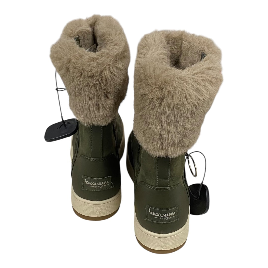Boots Mid-Calf Flats By Koolaburra By Ugg In Green & Tan, Size:6