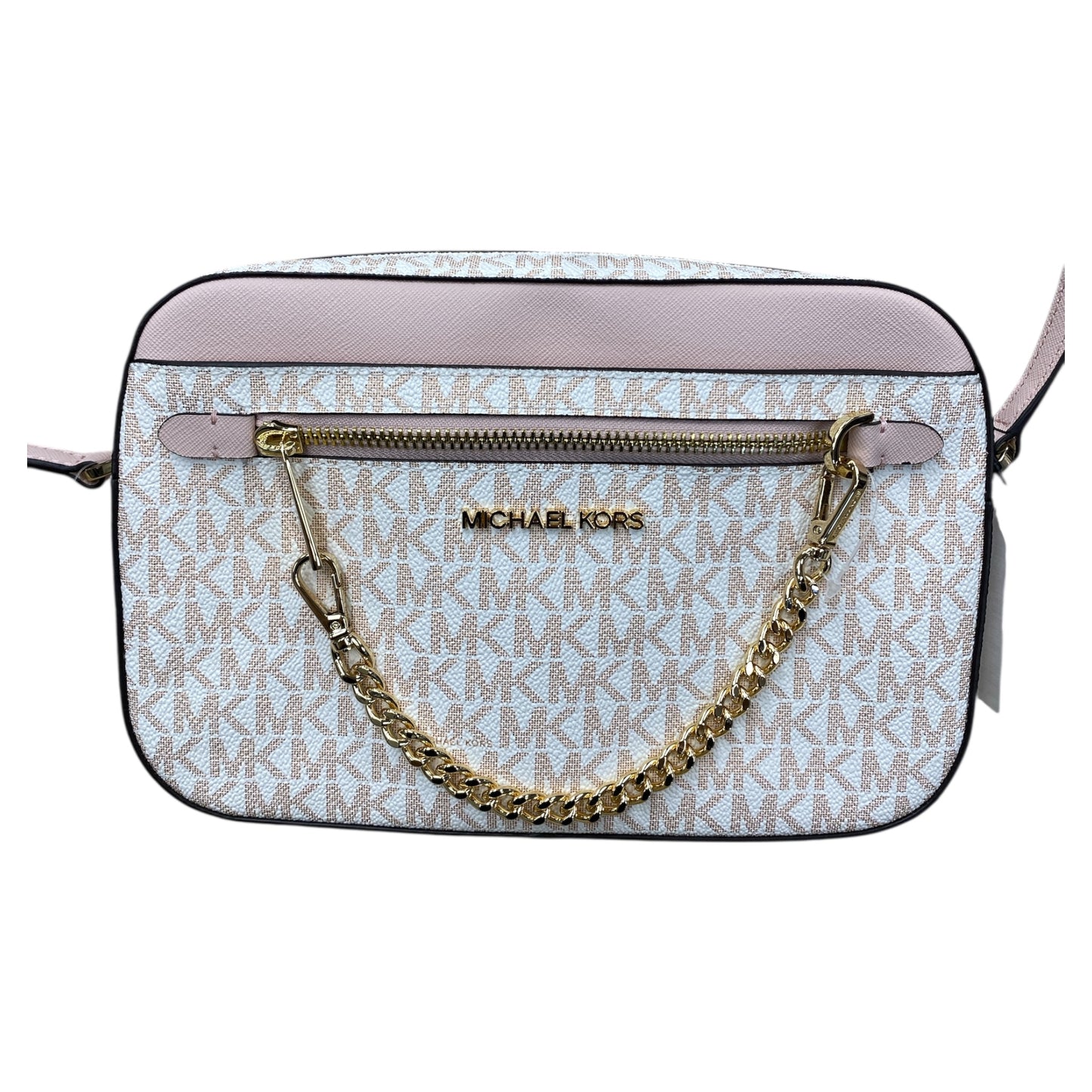 Handbag Designer By Michael Kors In Rose Gold, Size:Medium