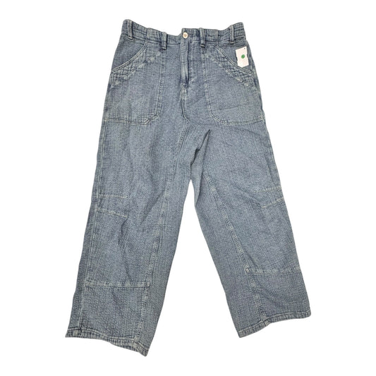 Pants Wide Leg By We The Free In Blue Denim, Size:S