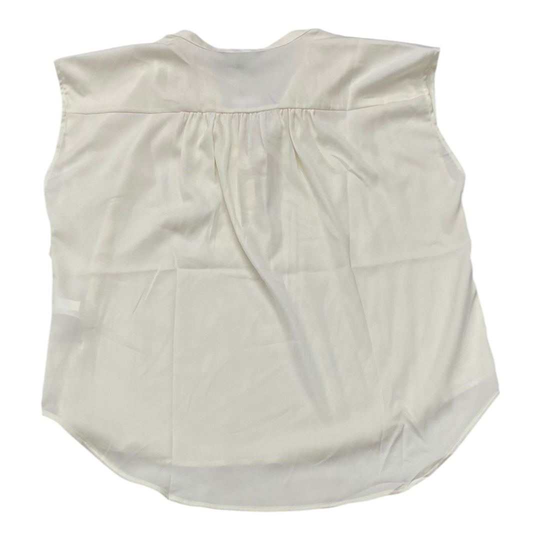 Top Sleeveless By Banana Republic In Cream, Size:S