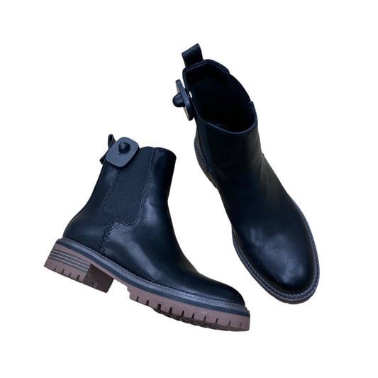 Boots Ankle Flats By Crown Vintage In Black, Size:8