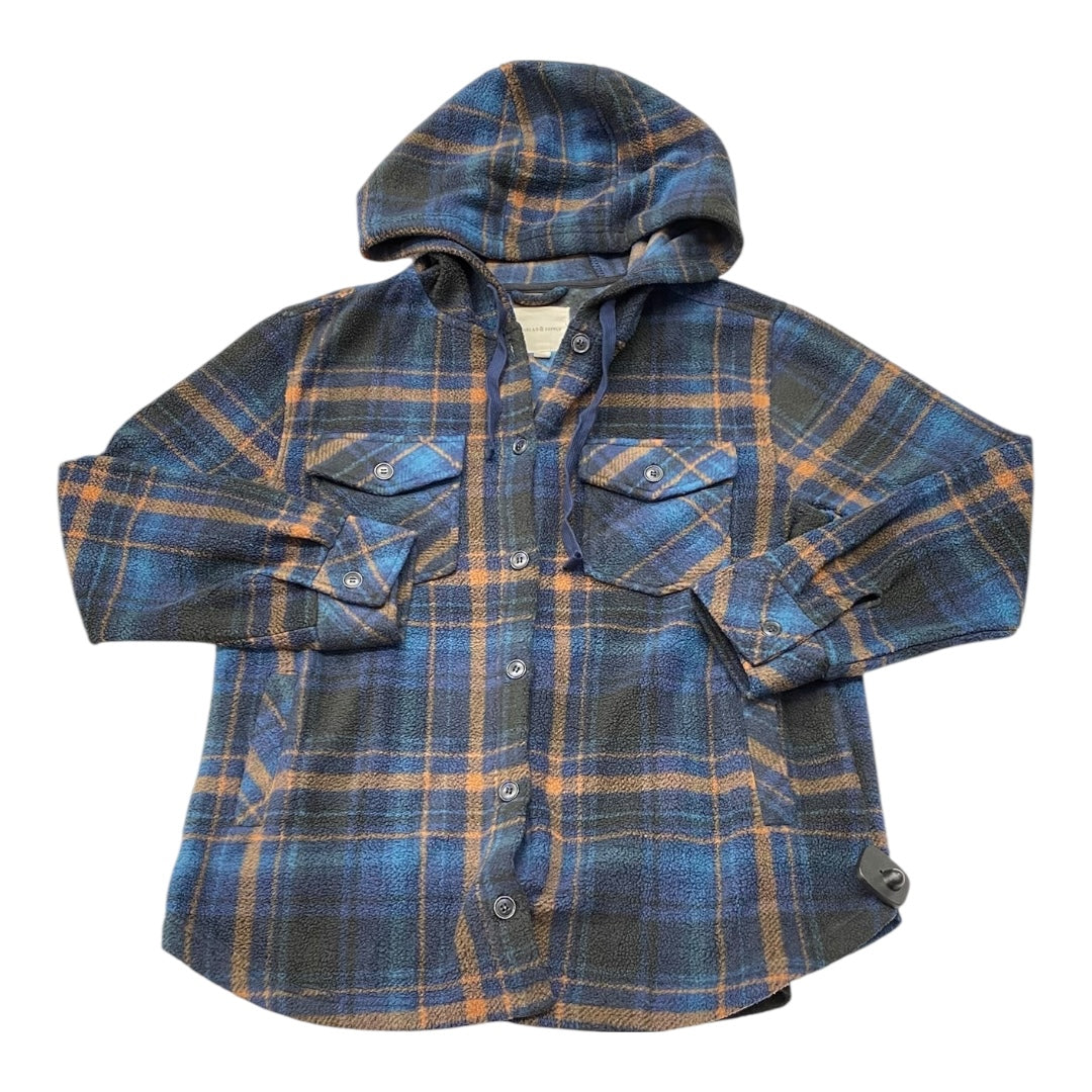 Jacket Shirt By Thread And Supply In Plaid Pattern, Size:L