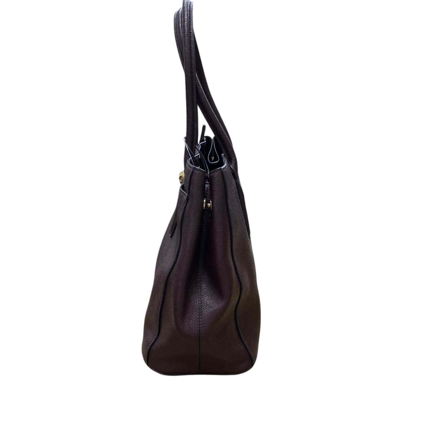 Handbag Designer By Coach In Maroon, Size:Large