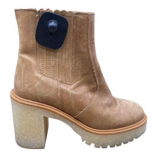 Boots Ankle Heels By Free People In Brown, Size:6.5