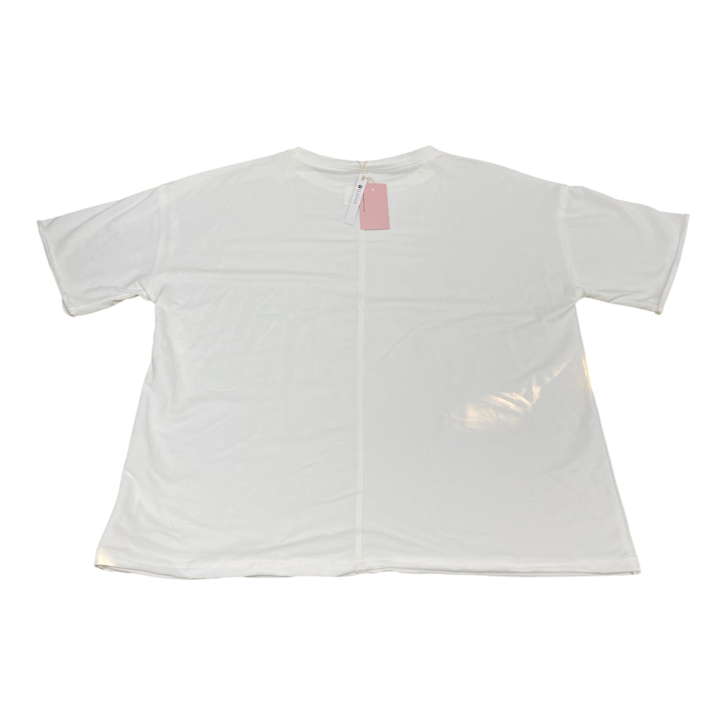 Top Ss Basic By Clothes Mentor In White, Size:Xl