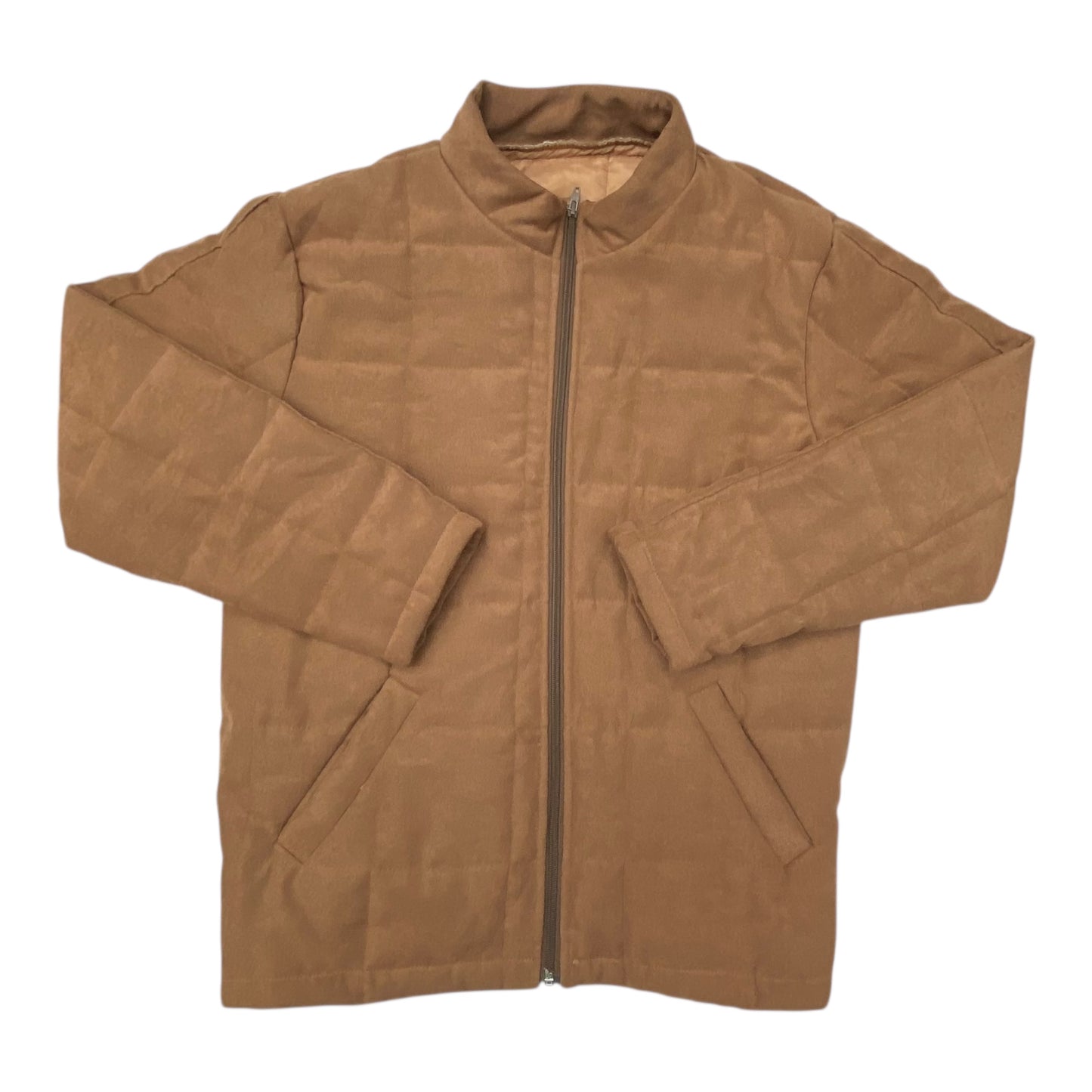 Jacket Puffer & Quilted By Clothes Mentor In Brown, Size:M