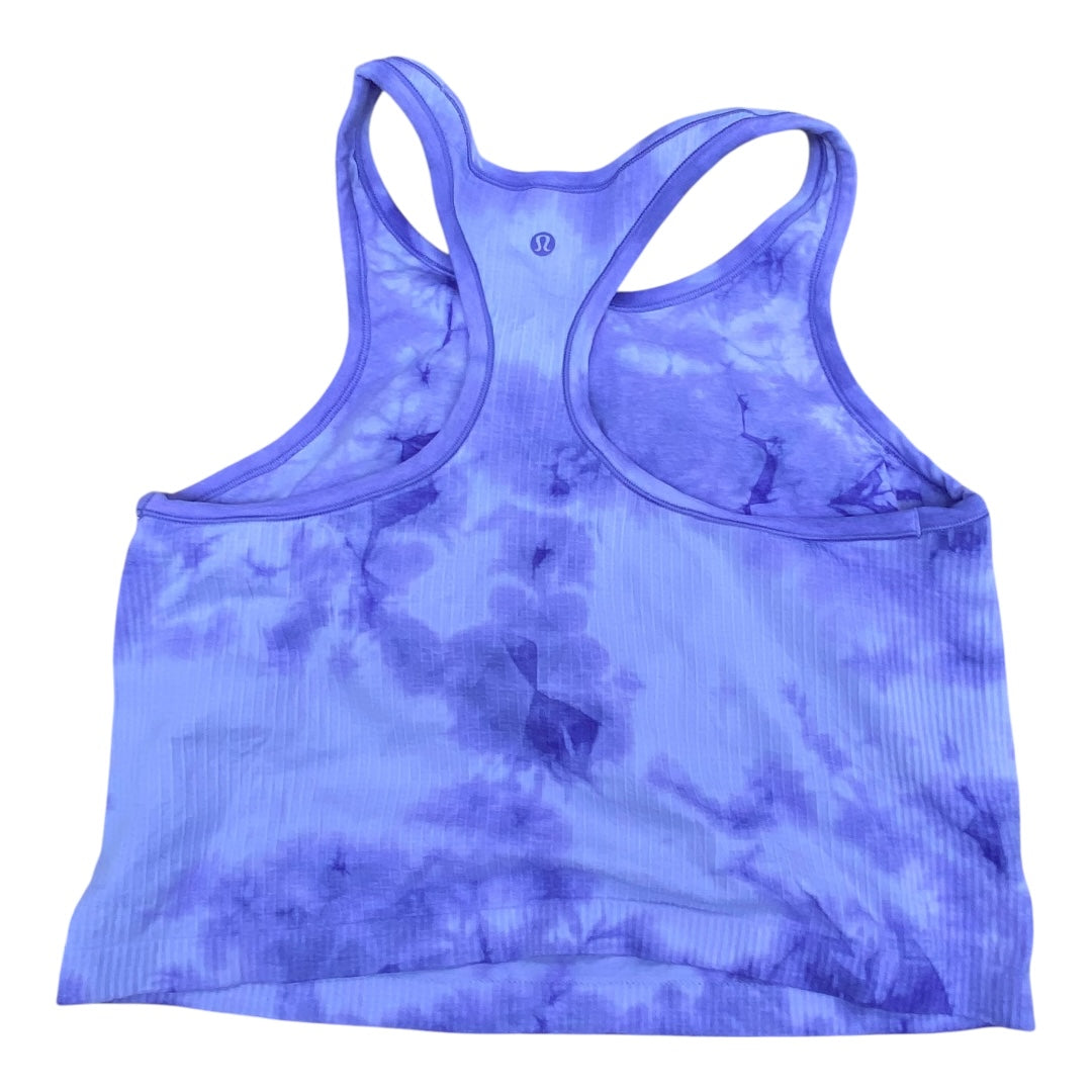 Athletic Tank Top By Lululemon In Tie Dye Print, Size:14