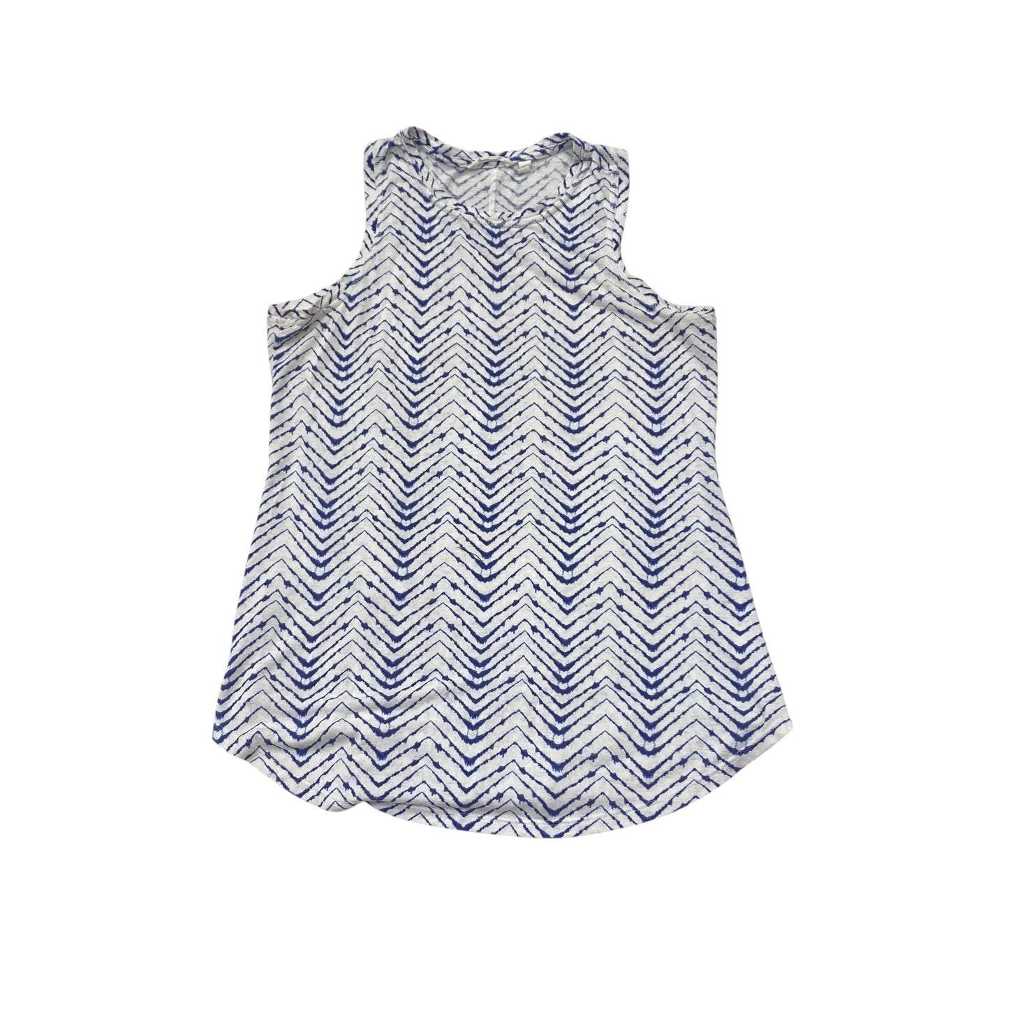Athletic Tank Top By Athleta In Blue & White, Size:L