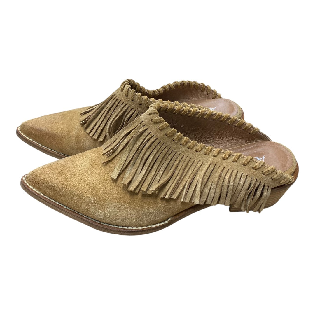 Shoes Heels Block By Cmc In Brown, Size:8.5