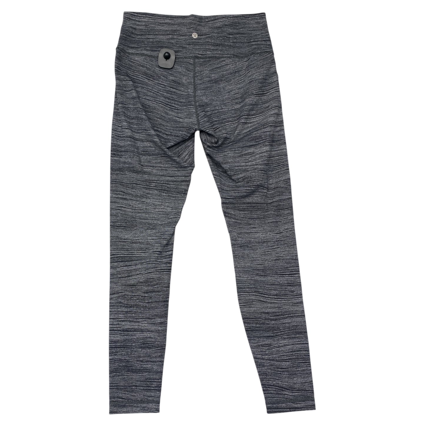 Athletic Leggings By Lululemon In Black & White, Size:M