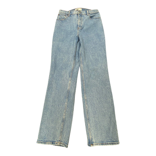 Jeans Straight By Abercrombie And Fitch In Blue Denim, Size:8