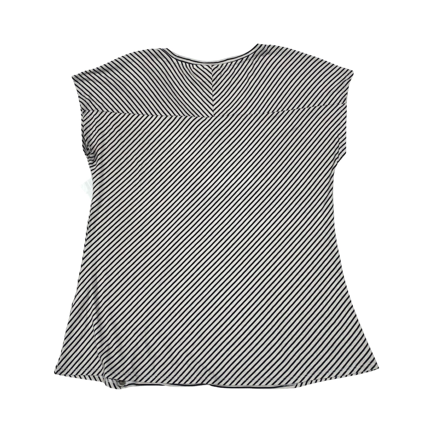 Top Sleeveless By Chicos In Striped Pattern, Size:L