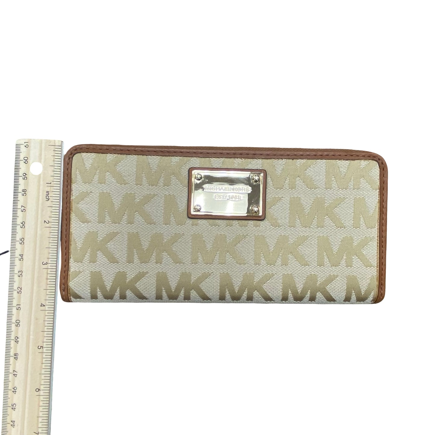 Wallet Designer By Michael Kors In Brown, Size:Large