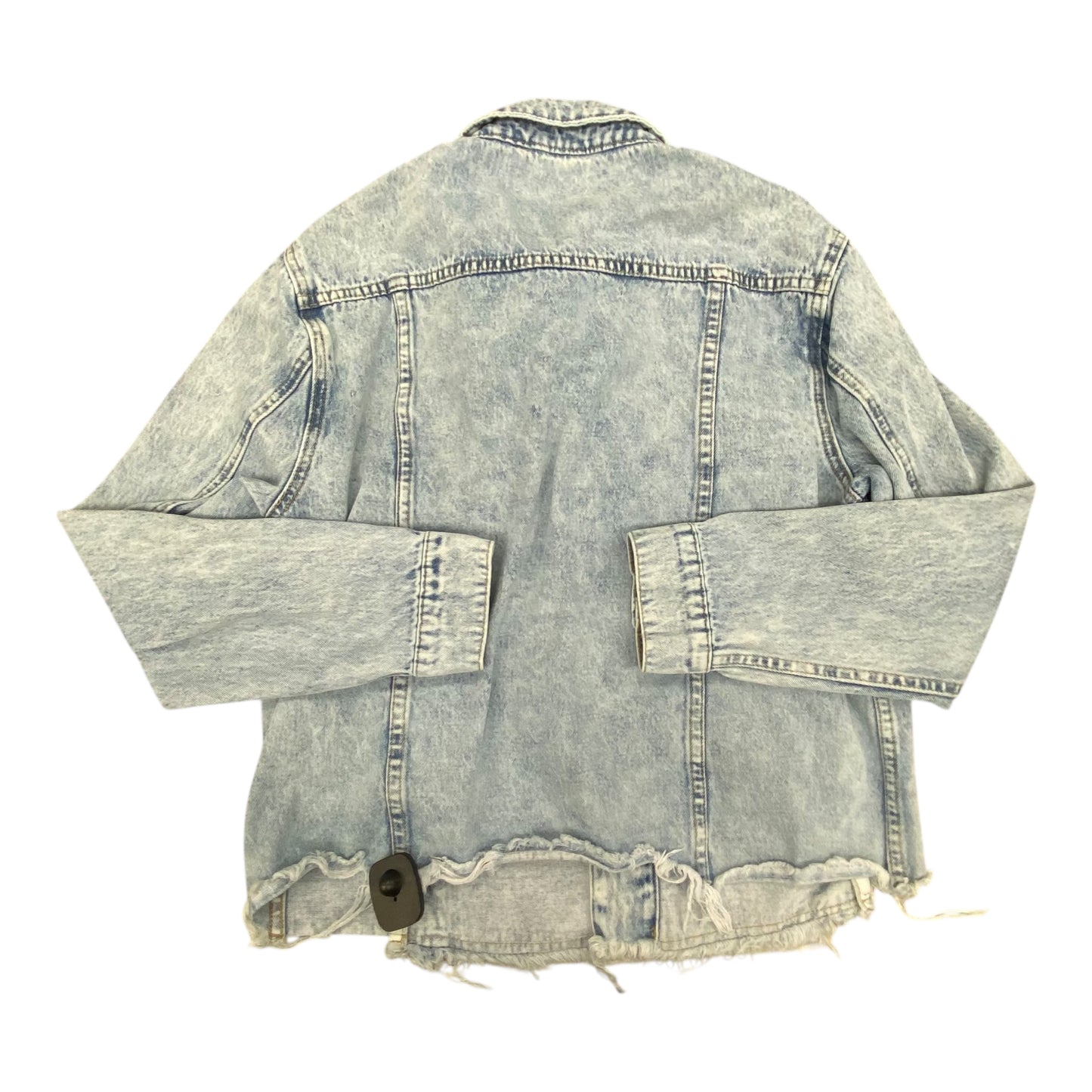 Jacket Denim By Zenana In Blue, Size:Xl