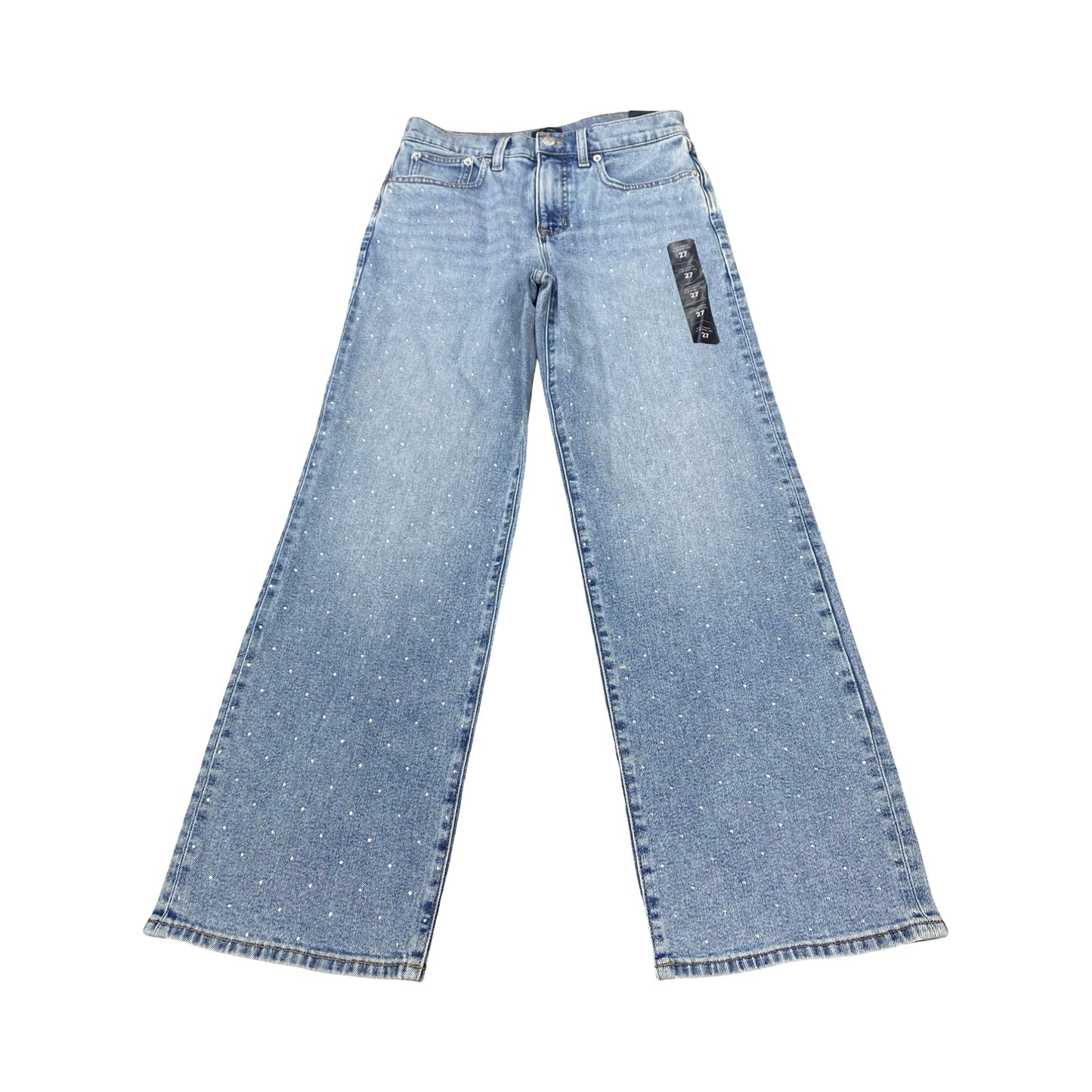 Jeans Wide Leg By J. Crew In Blue Denim, Size:4