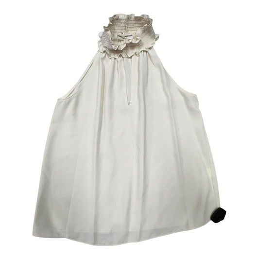 Top Sleeveless By Amanda Uprichard Designer In Cream, Size:S