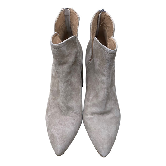 Boots Ankle Heels By Steve Madden In Beige, Size:8