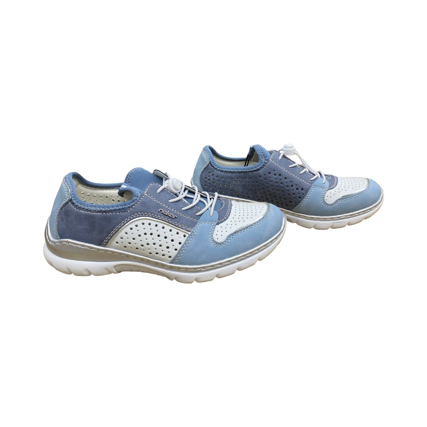 Shoes Sneakers By Riekers In Blue & White, Size:9.5