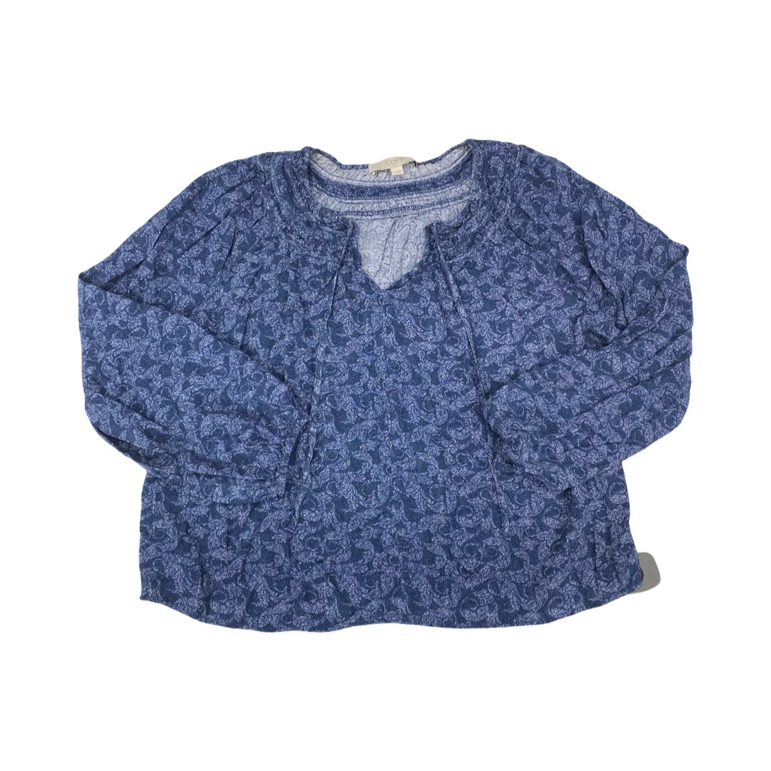Top Ls By Loft In Blue, Size:L