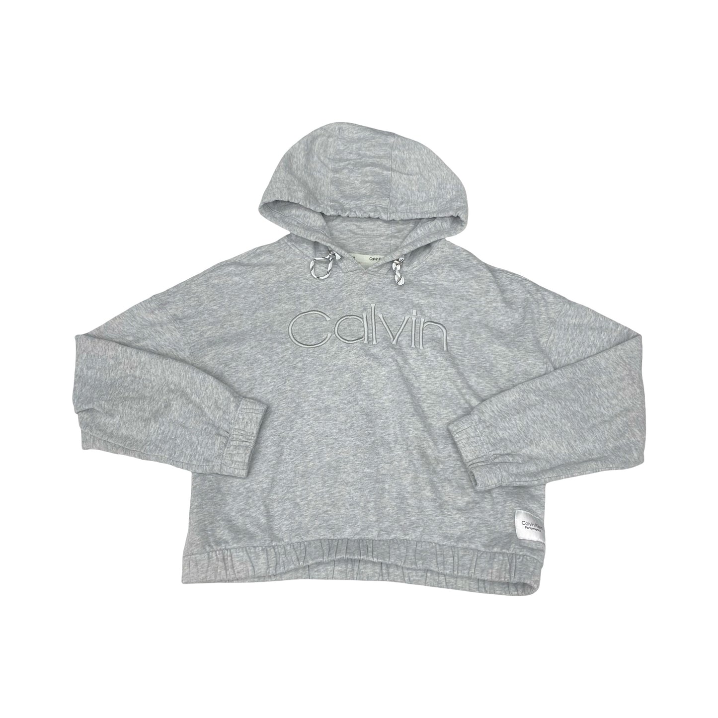 Sweatshirt Hoodie By Calvin Klein Performance In Grey, Size:L