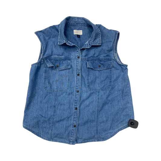 Vest Other By Universal Thread In Blue Denim, Size:L