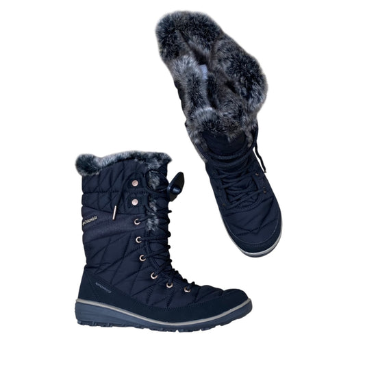 Boots Snow By Columbia In Black, Size:8.5