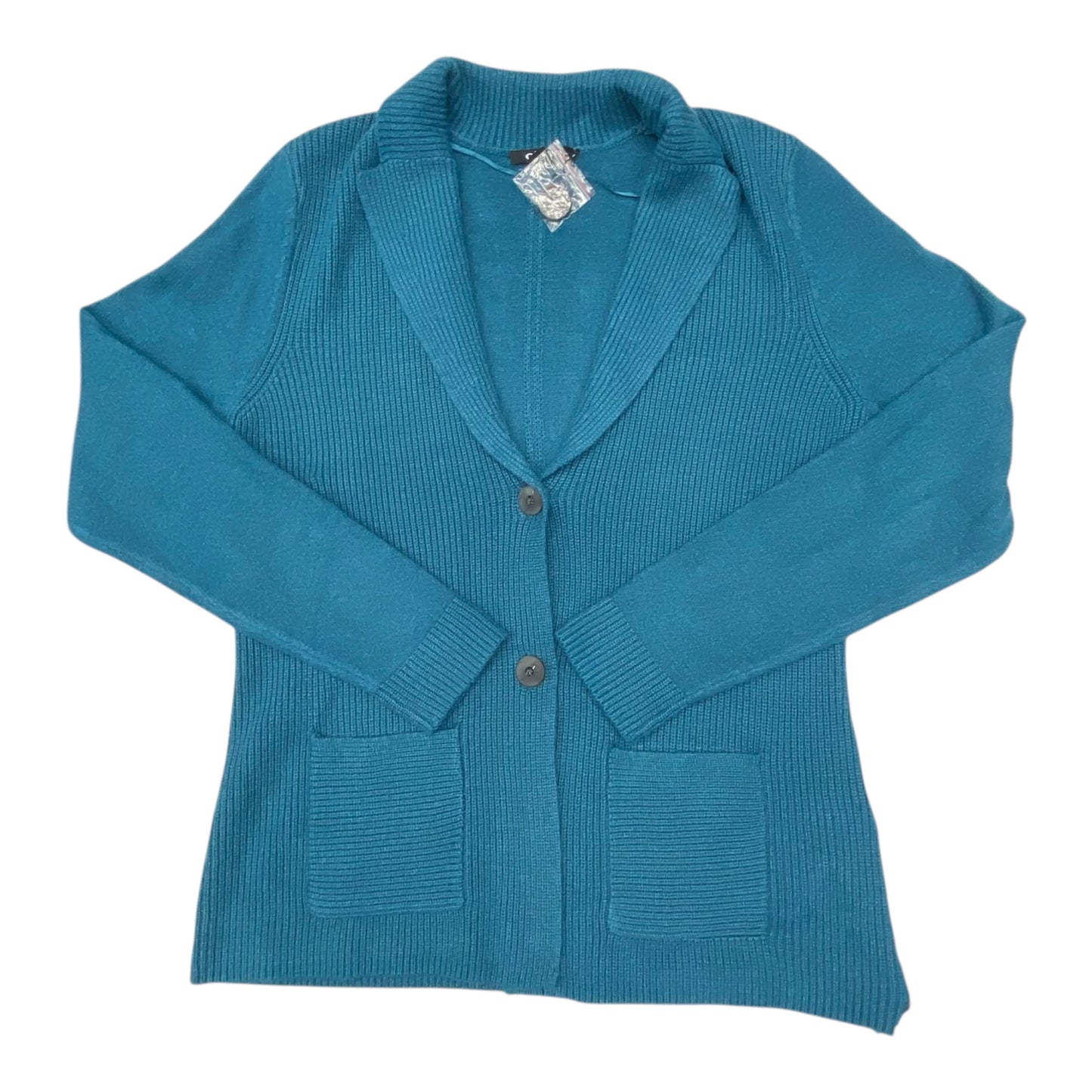 Sweater Cardigan By Cmc In Teal, Size:S