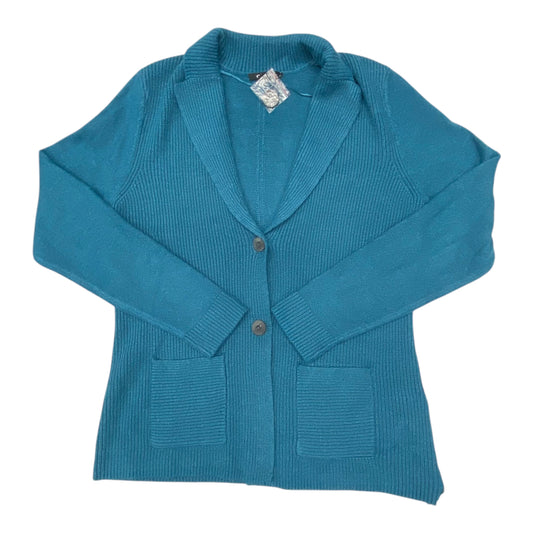 Sweater Cardigan By Cmc In Teal, Size:S