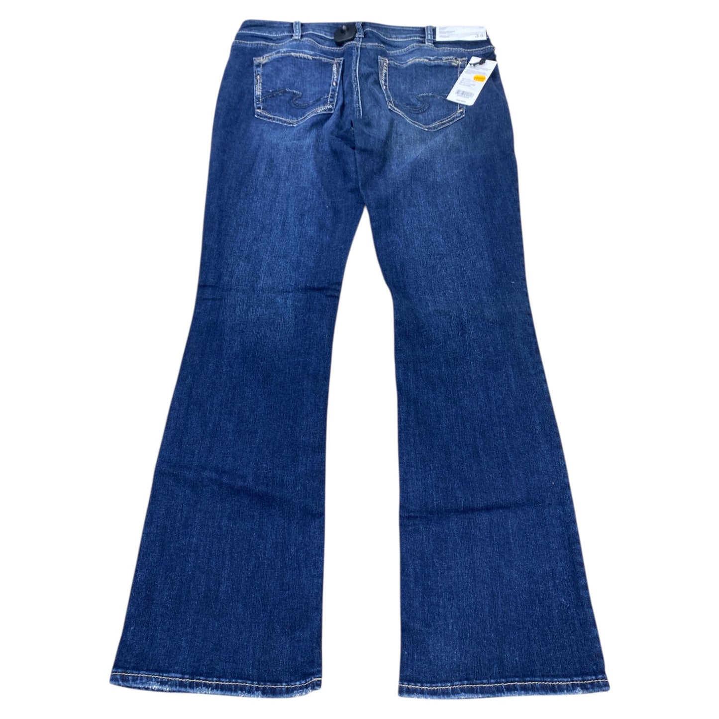 Jeans Boot Cut By Silver Jeans In Blue Denim, Size:18