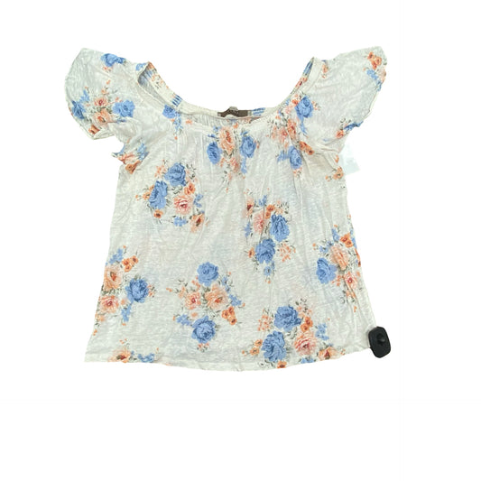 Top Sleeveless By Loft In Floral Print, Size:M