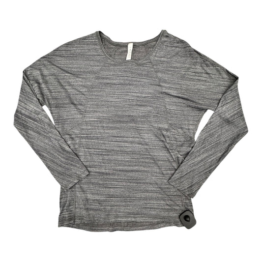 Athletic Top Ls Crewneck By Lululemon In Grey, Size:6