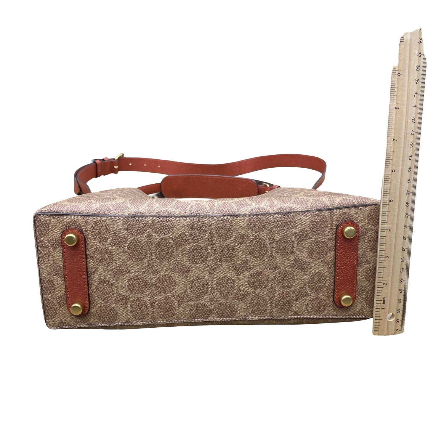 Handbag Designer By Coach In Brown, Size:Medium