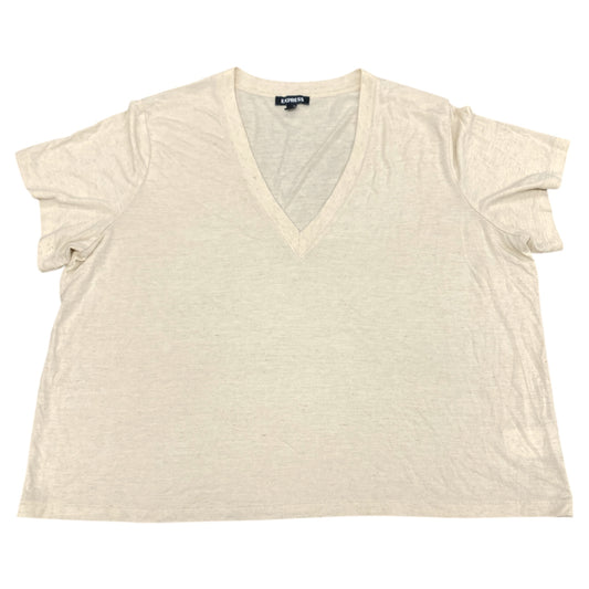 Top Ss By Express In Cream, Size:Xl