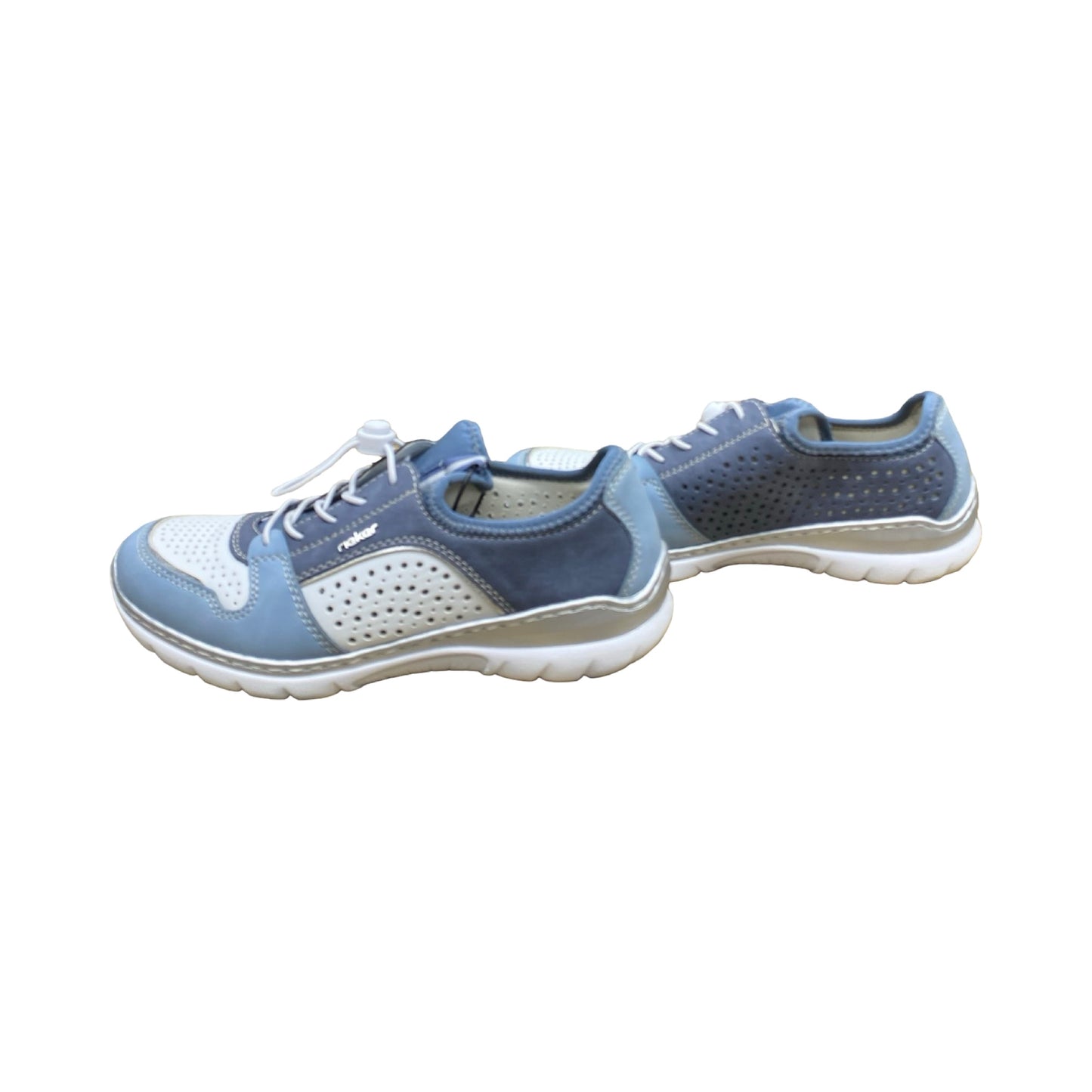 Shoes Sneakers By Riekers In Blue & White, Size:9.5