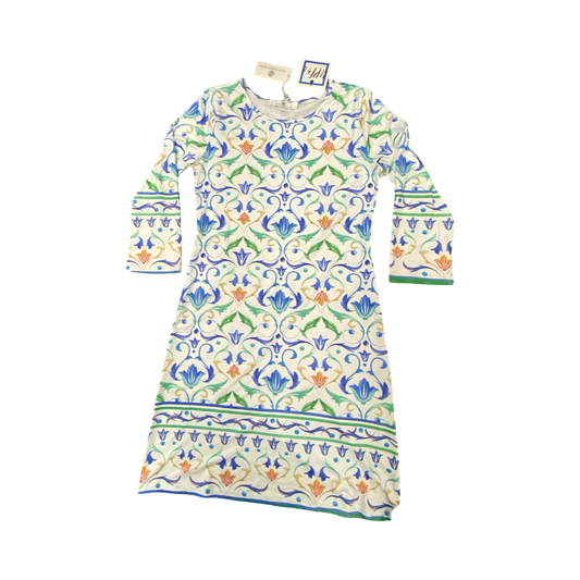 Dress Casual Midi By Jeanne Pierre In Multi, Size:S