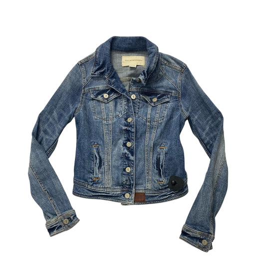 Jacket Denim By Pilcro In Blue Denim, Size:Xs