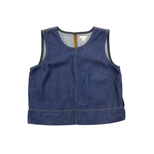 Top Sleeveless By Pilcro In Blue Denim, Size:S
