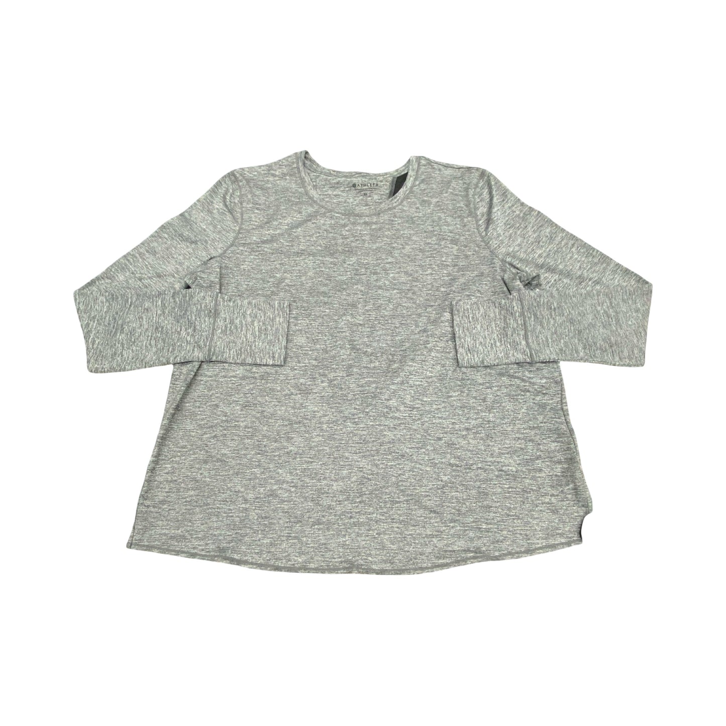 Athletic Top Ls Crewneck By Athleta In Grey, Size:Xl