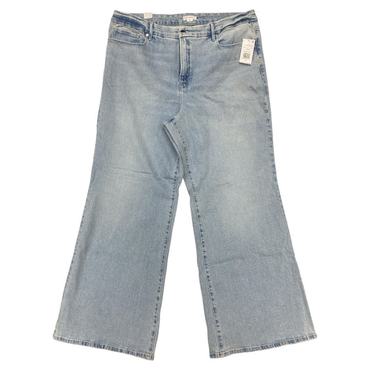 Jeans Wide Leg By Good American In Blue, Size:20