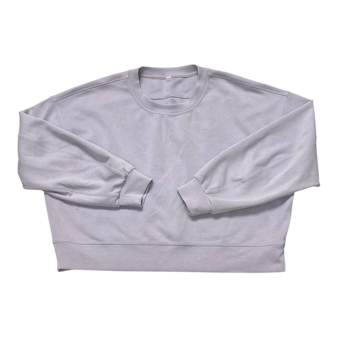 Athletic Sweatshirt Crewneck By Lululemon In Purple, Size:12