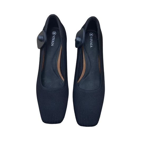 Shoes Heels Block By Vivaia In Black, Size:10.5