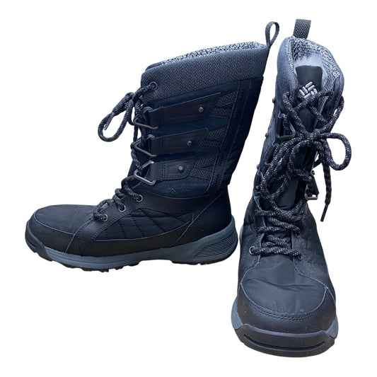 Boots Snow By Columbia In Black, Size:7.5