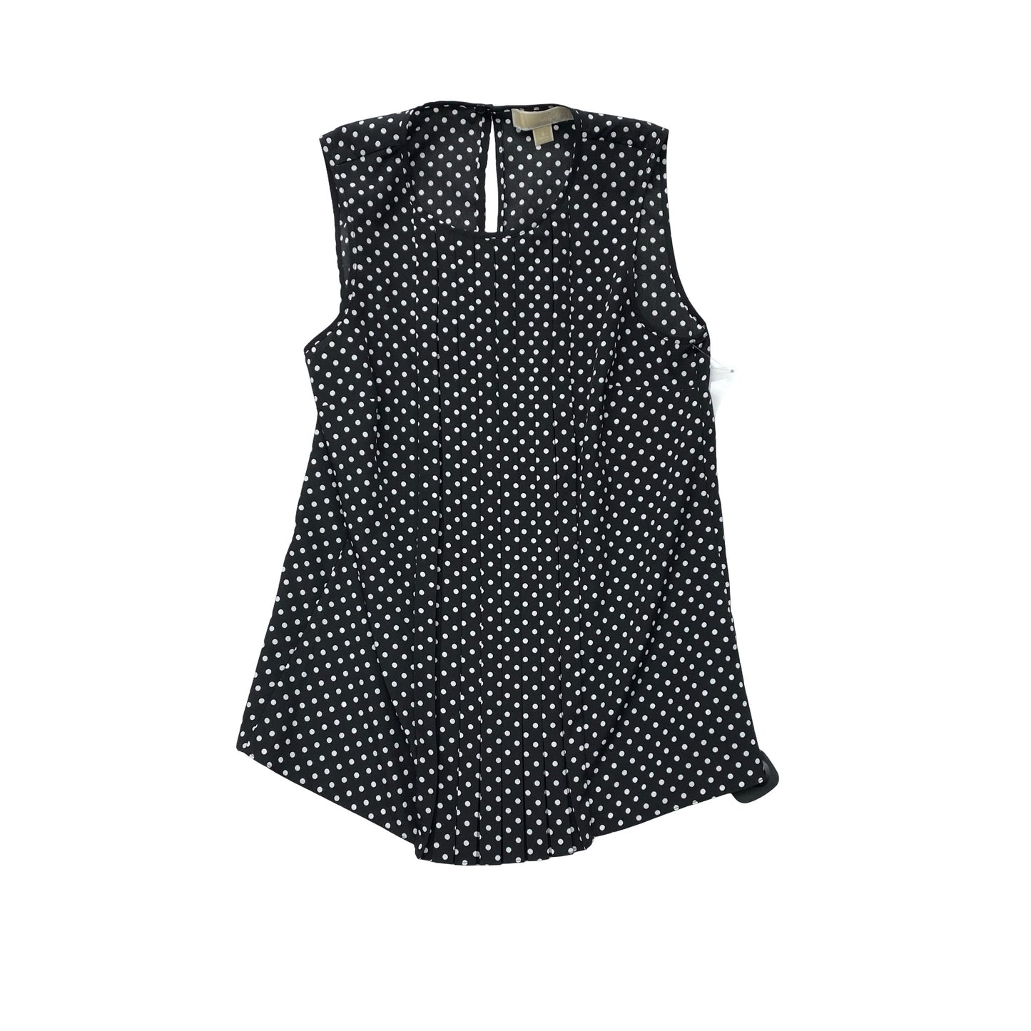 Top Sleeveless By Michael By Michael Kors In Black & White, Size:S