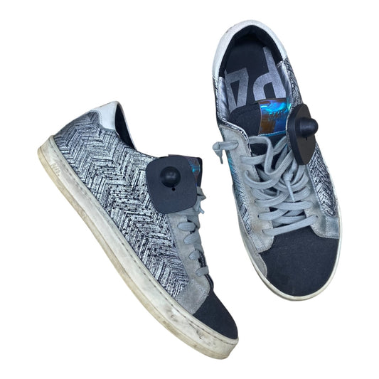 Shoes Sneakers By P448 In Black & Grey, Size:7