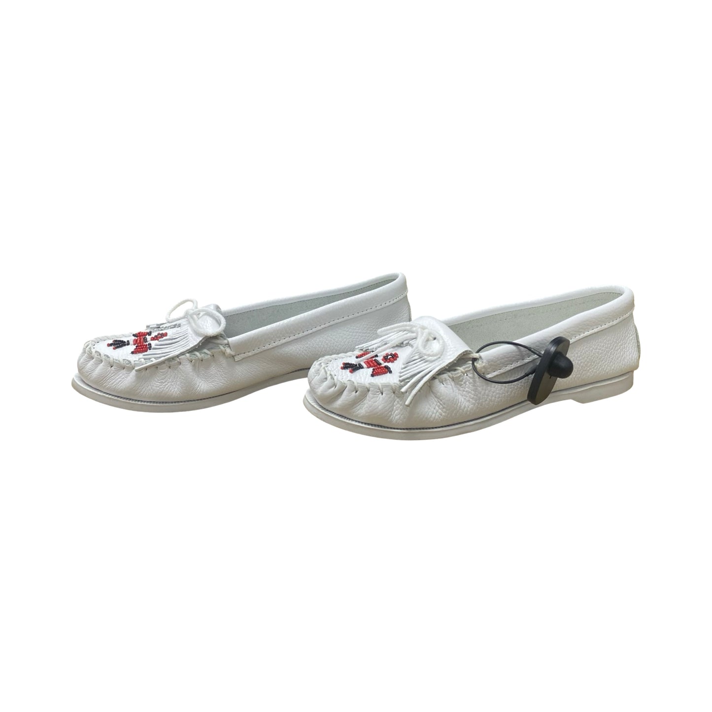 Shoes Flats By Minnetonka In White, Size:10