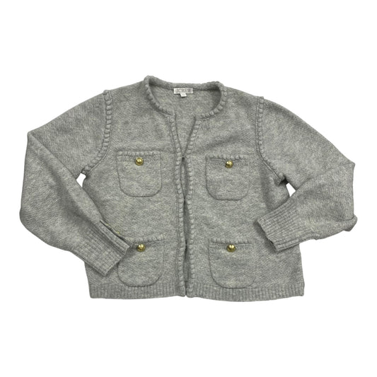 Sweater Cardigan By J. Crew In Grey, Size:M
