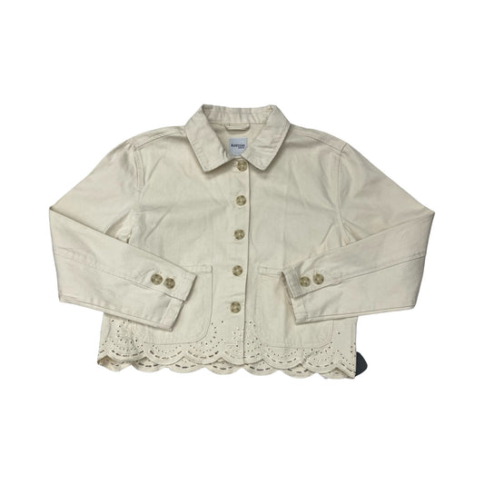 Jacket Denim By Kensie In Cream, Size:Sp