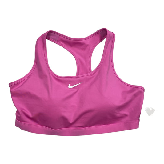 Athletic Bra By Nike In Pink, Size:2X