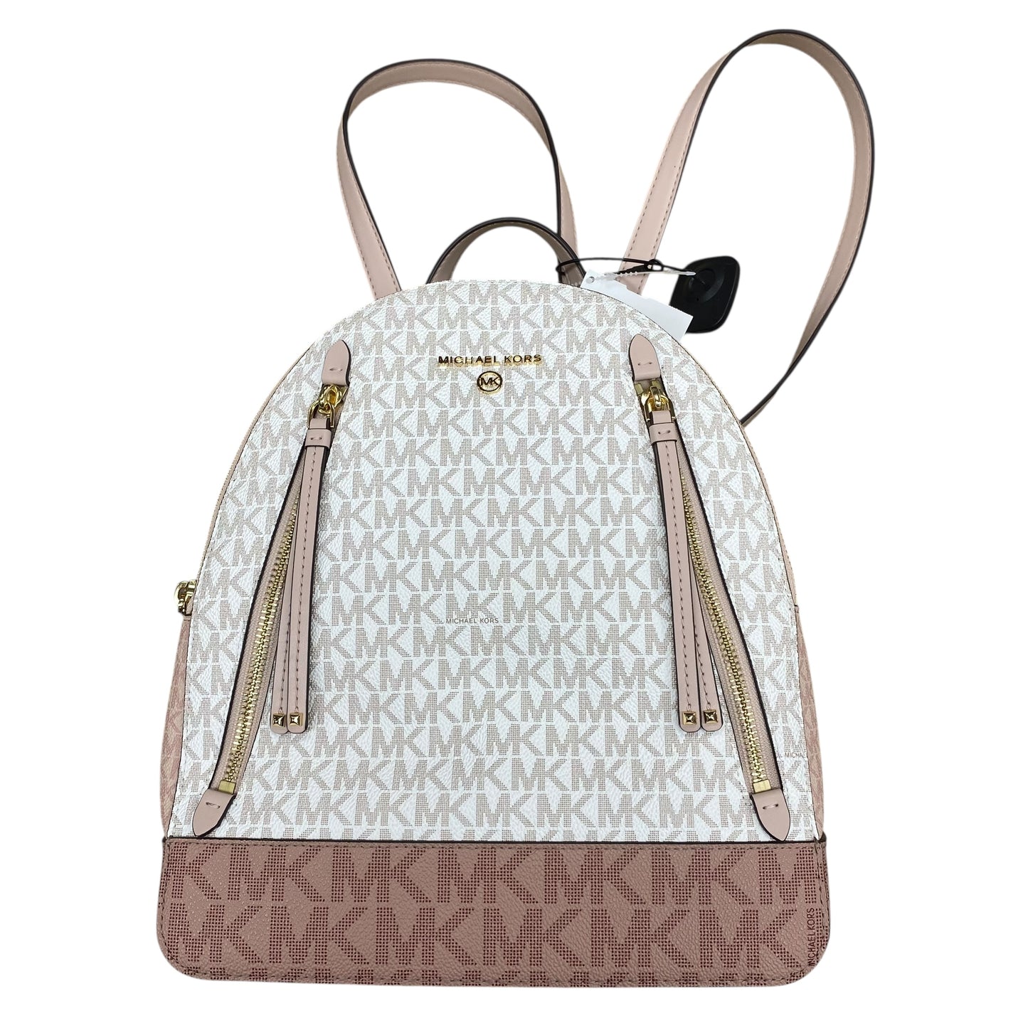 Backpack Designer By Michael Kors In Pink & Tan, Size:Medium