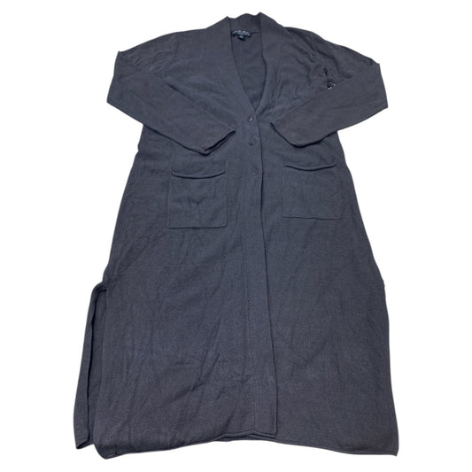 Sweater Cardigan Designer By Barefoot Dreams In Grey, Size:M